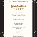 Graduation Invitation Template In Word Publisher Illustrator PSD