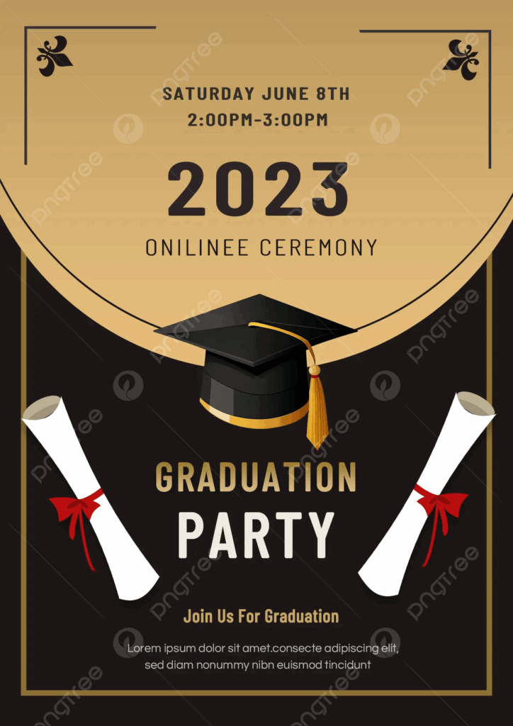 Graduation Party Invitation Card Template Infoupdate
