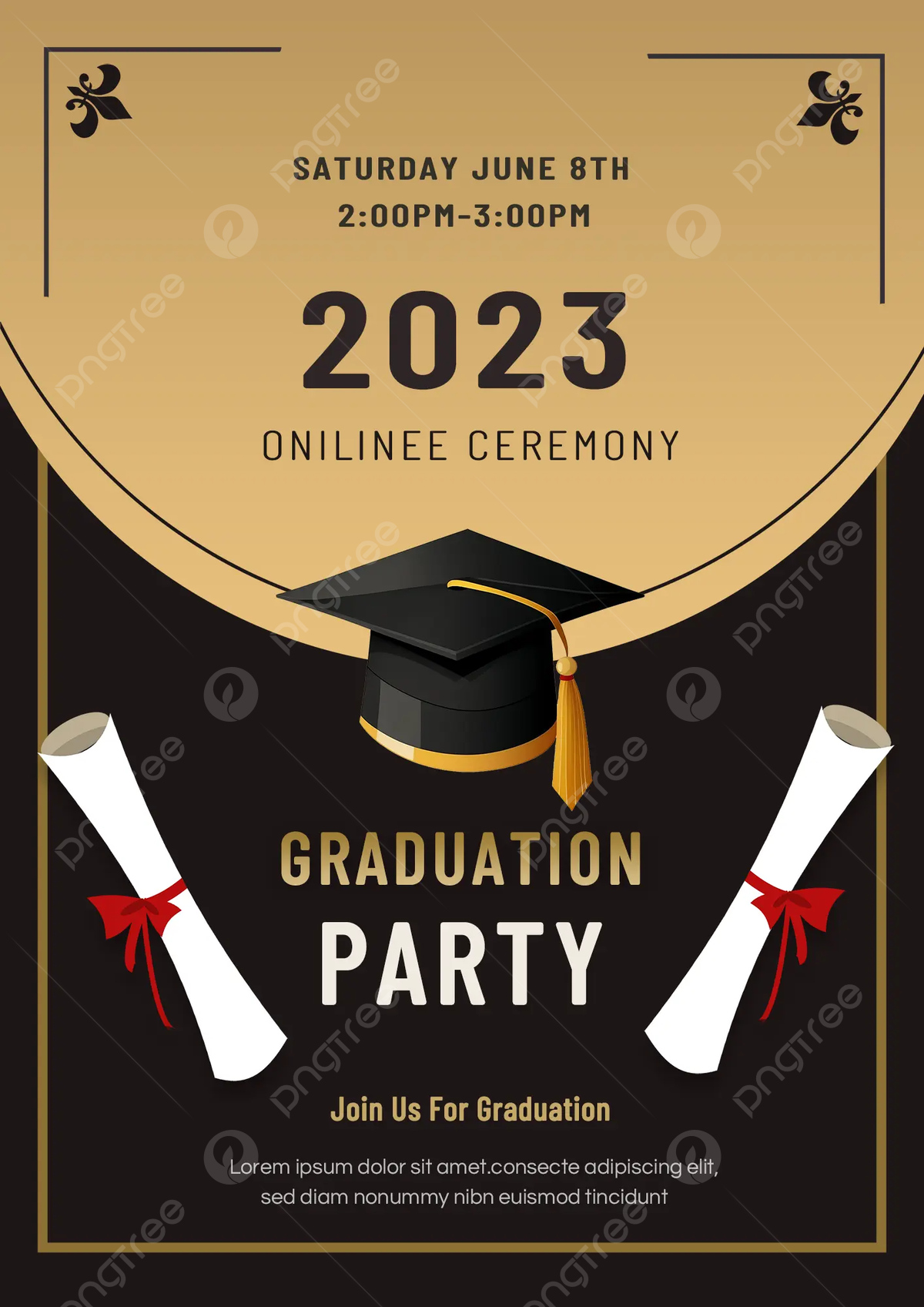 Graduation Party Invitation Card Template Infoupdate