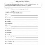 Grammar 6th Grade Worksheets Free Worksheets Samples