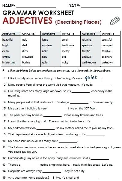Grammar Worksheets For 7th Grade Worksheets Master