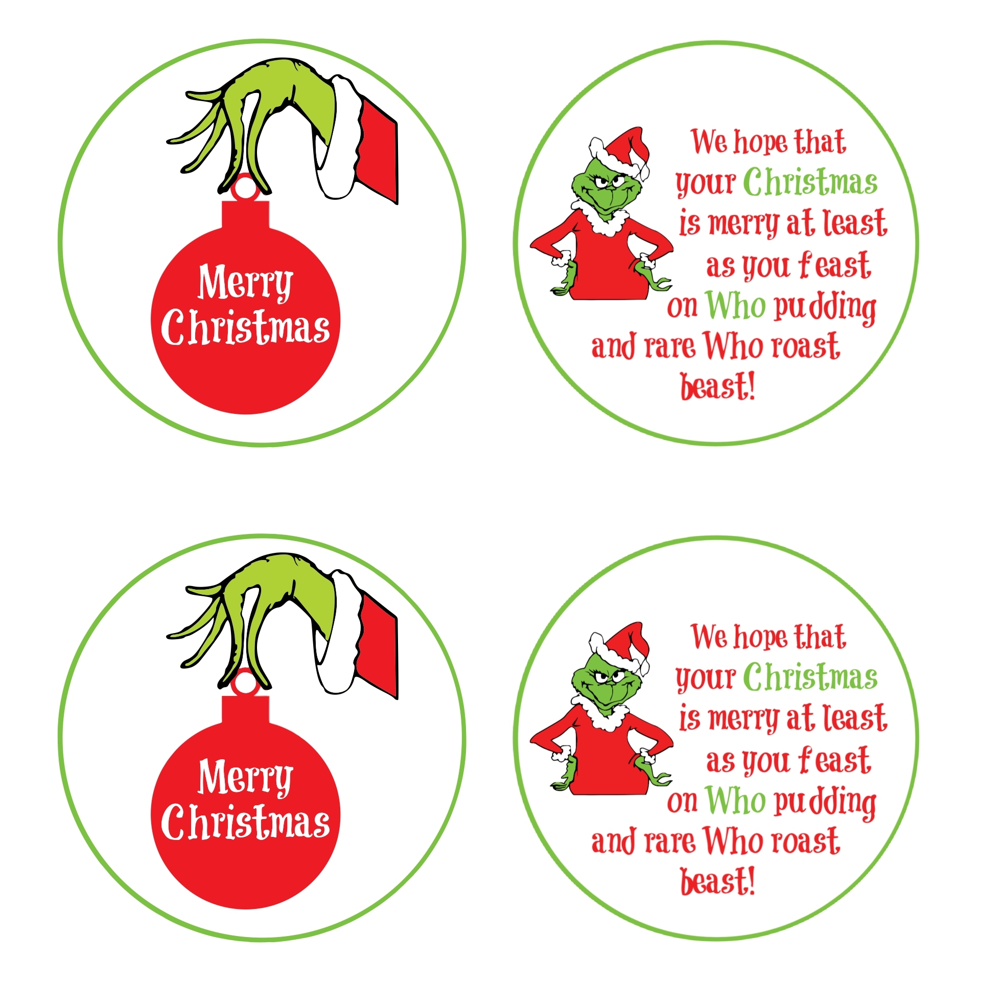 Grinch Pills Tags 10 Free PDF Printables Printablee
