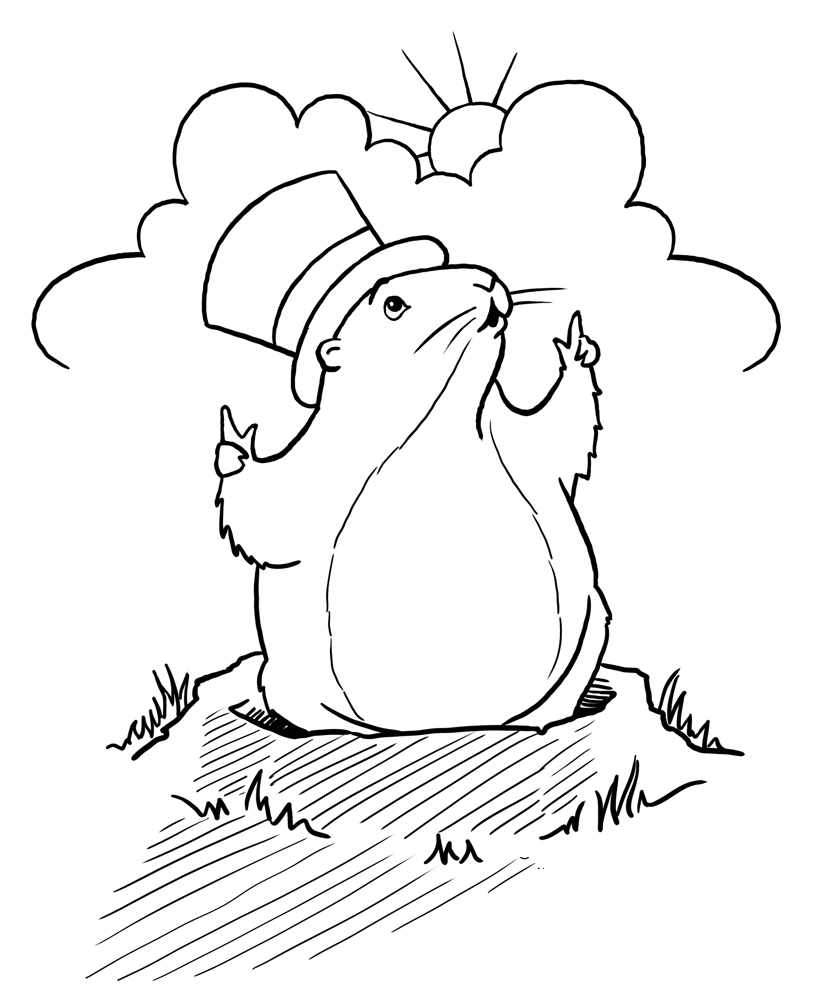 Groundhog Clipart Printable Groundhog Printable Transparent FREE For 