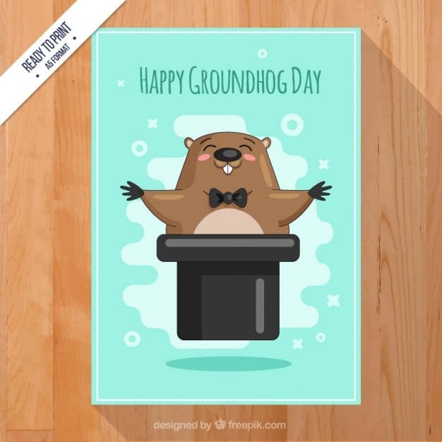 groundhog day cards printable