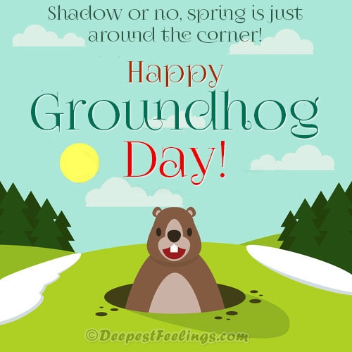 Groundhog Day Cards Free Printable