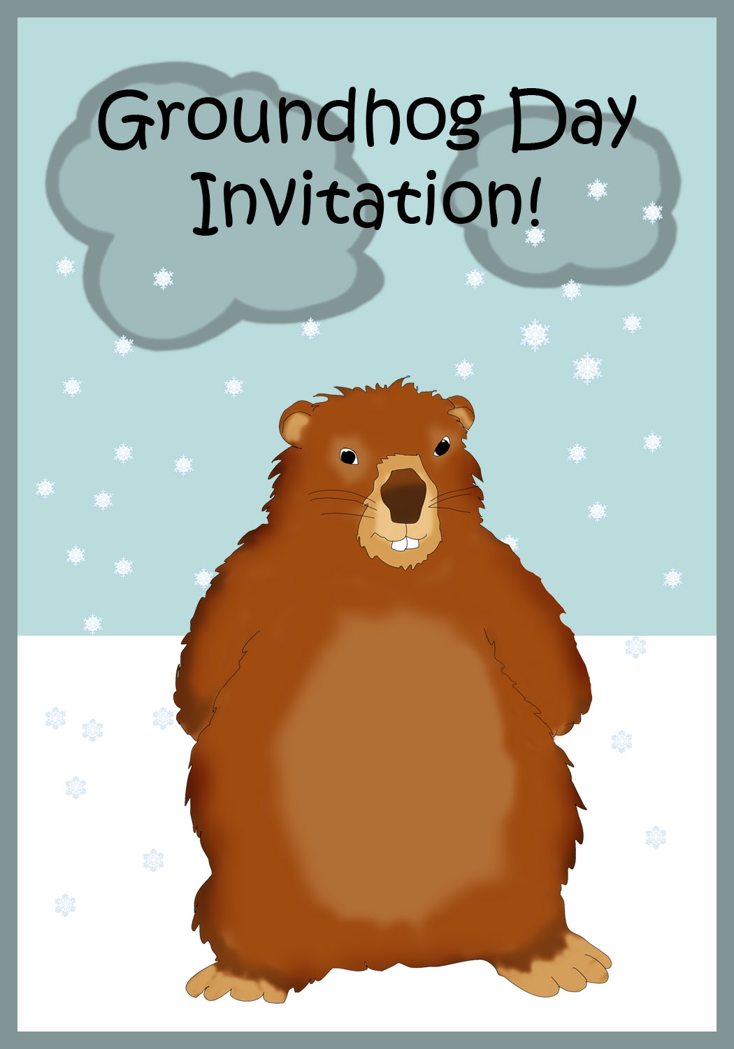 Groundhog Day Clipart And Printables
