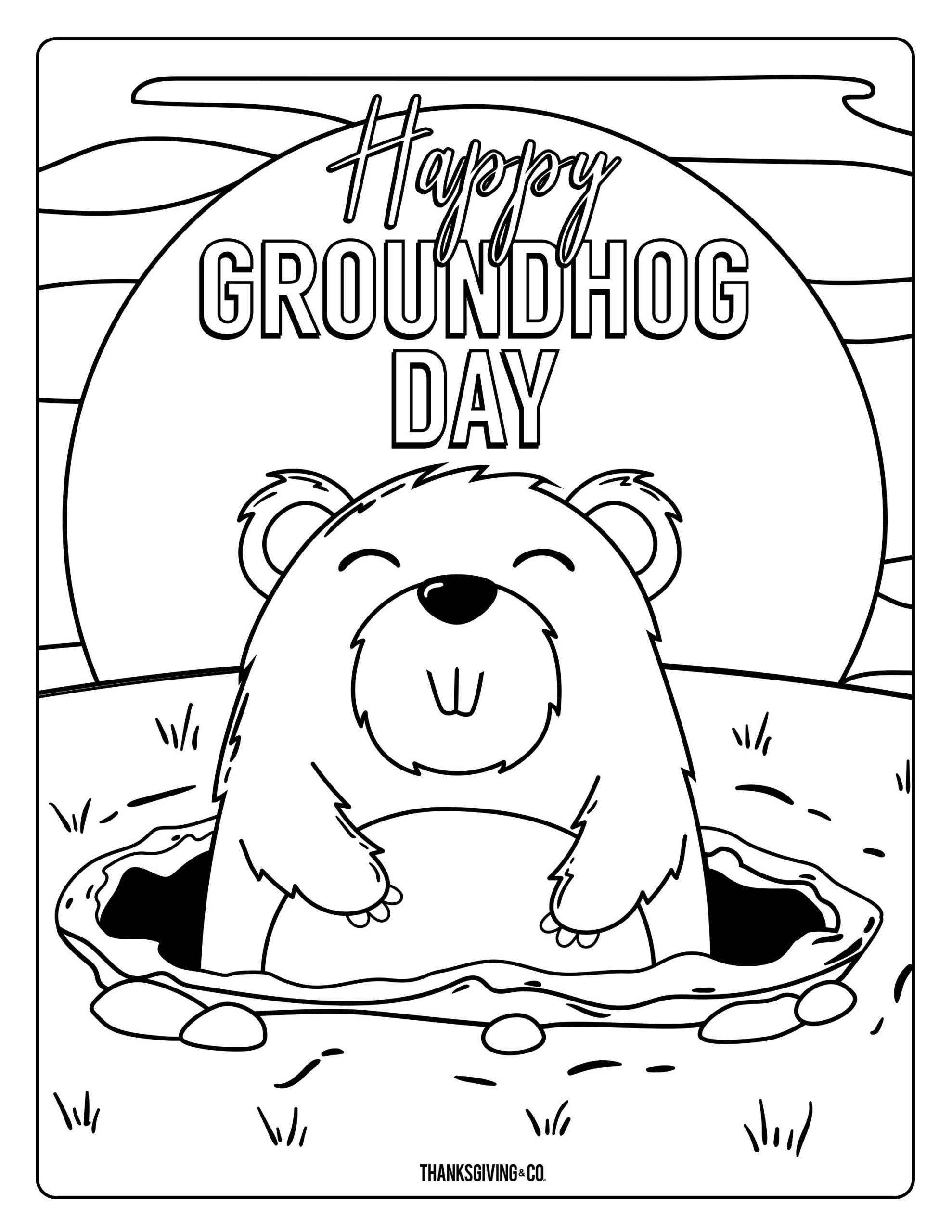 Groundhog Groundhog Day Activities Happy Groundhog Day Groundhog Day