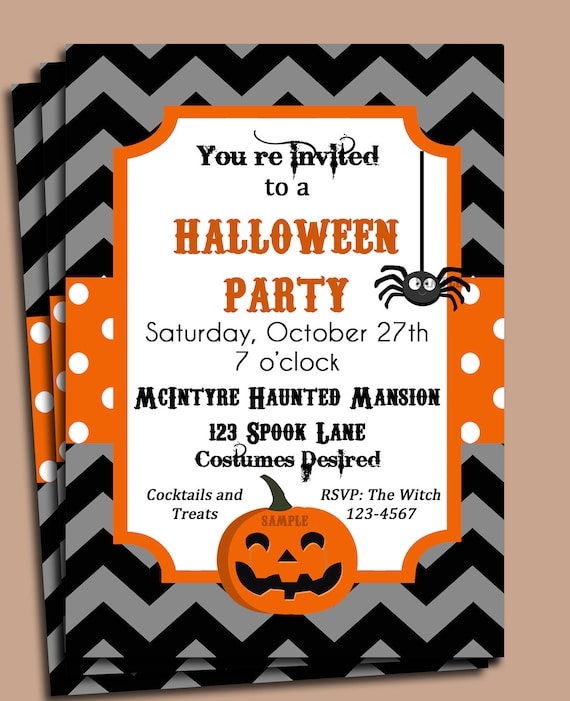 free printable halloween invitation template
