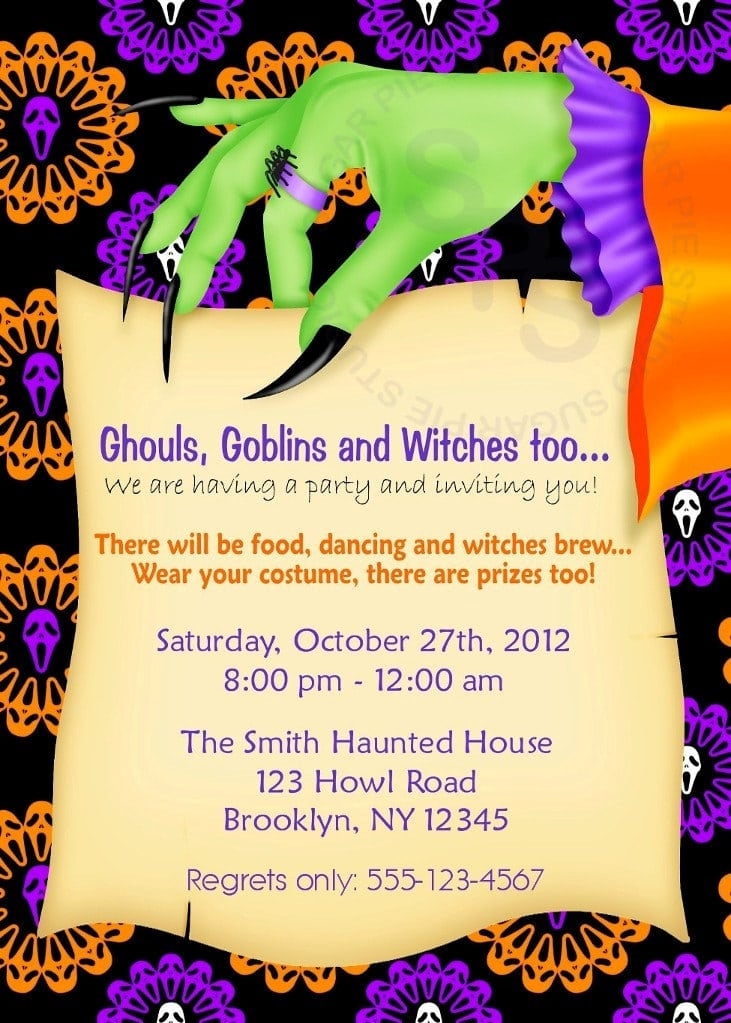 Halloween Birthday Party Invitation