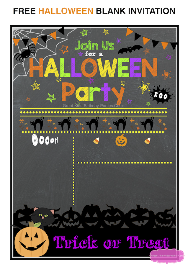 Halloween Party Invitations Template Free Download