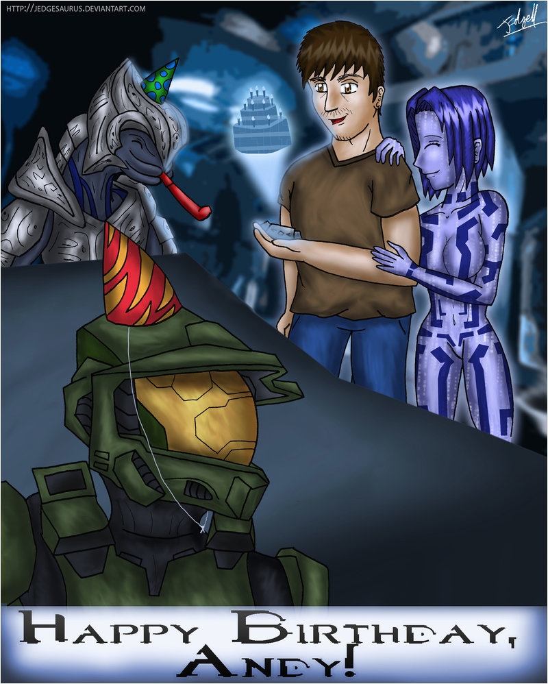 Halo Birthday Card Halo Birthday Card By Jedgesaurus On Deviantart