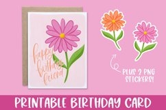 Happy Birthday Friend Printable Birthday Card Stickers