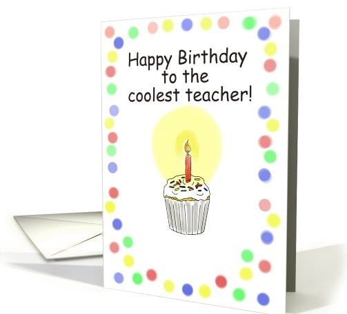 happy birthday teacher printable cards