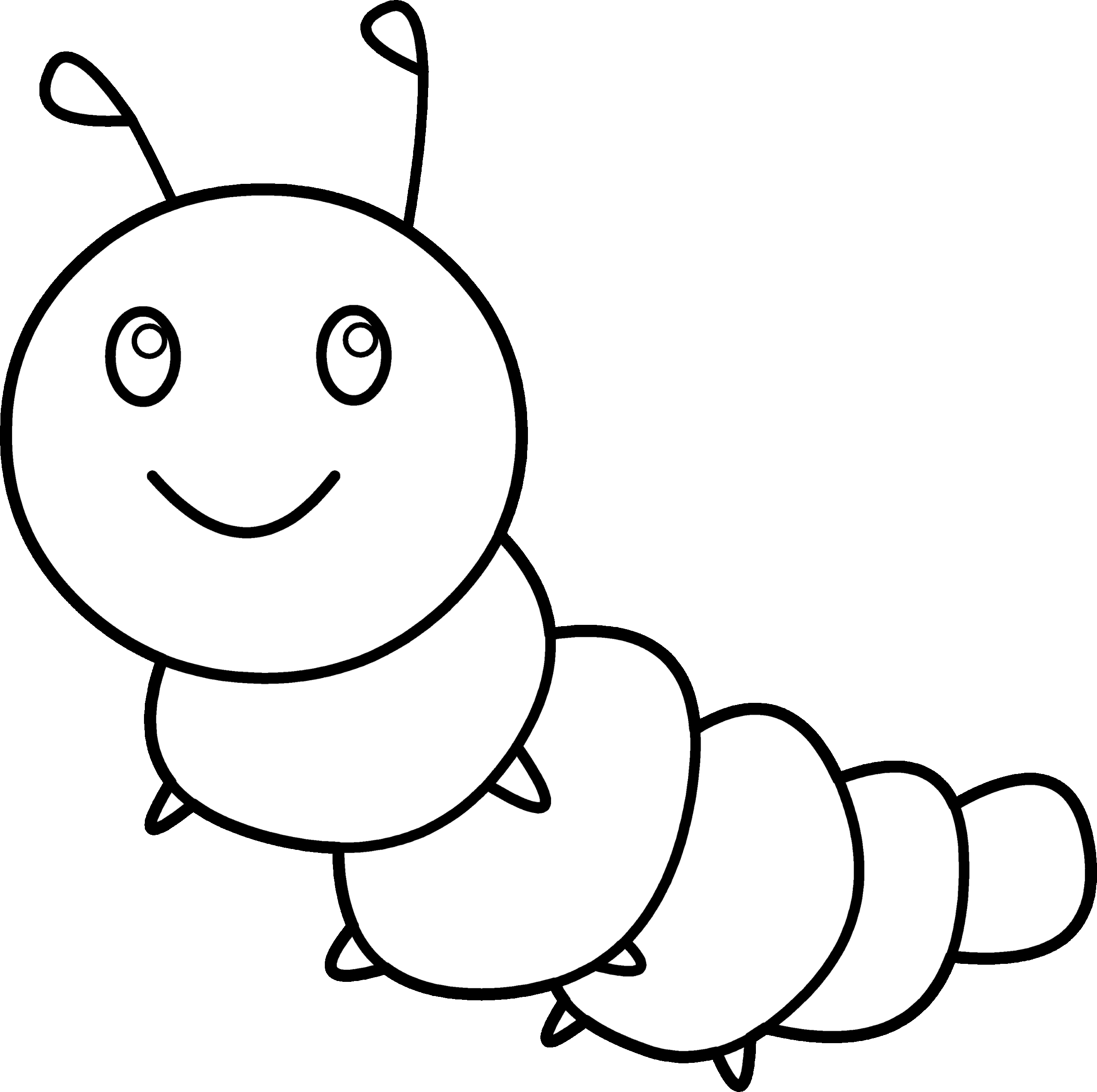 Catipillar Coloring Page