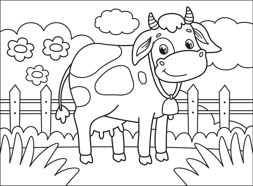 Cow Coloring Page