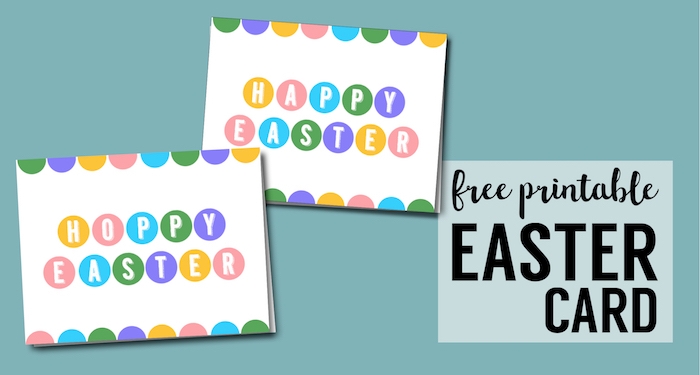 Happy Easter Cards Printable Free Paper Trail Design