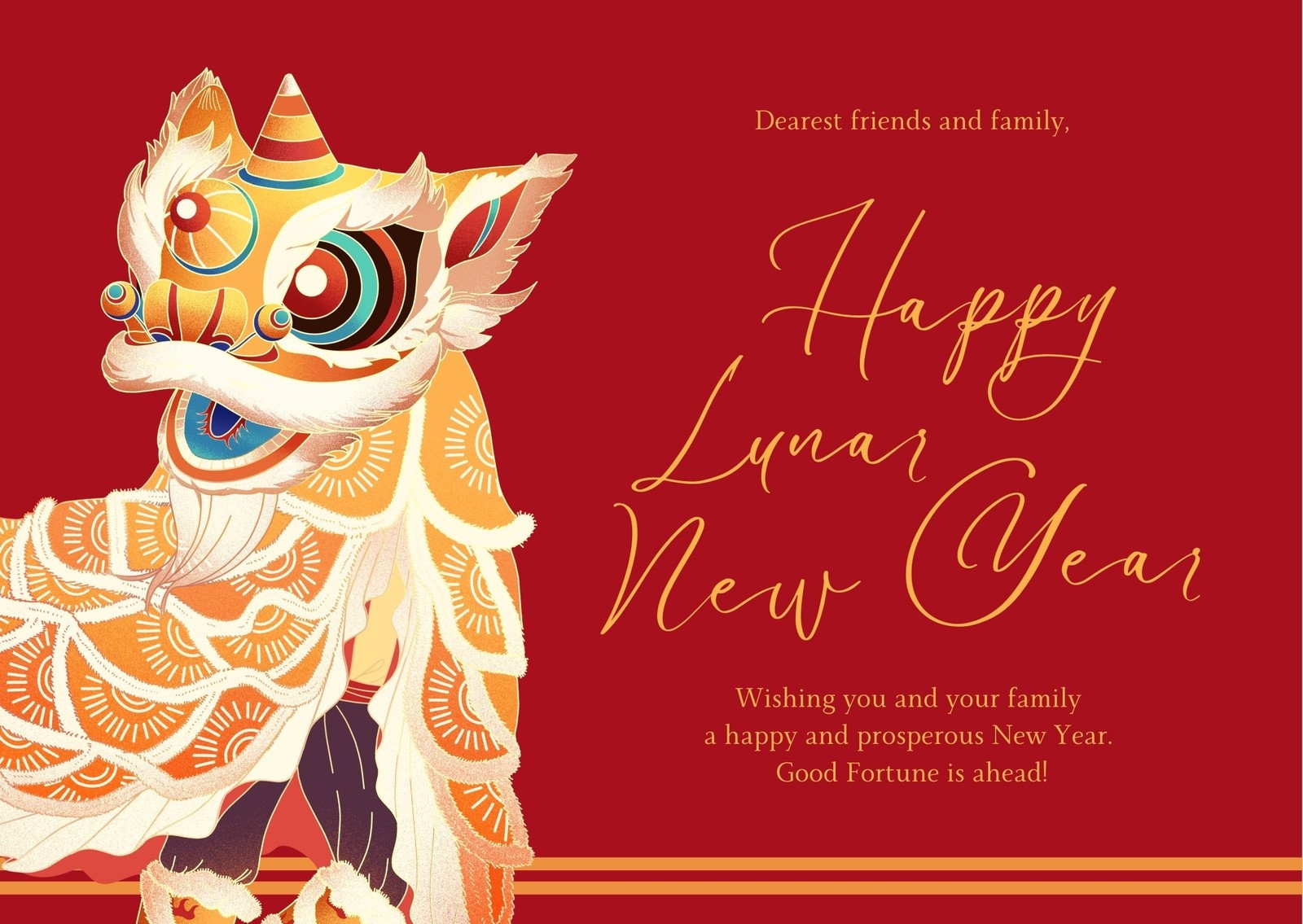 Happy Lunar New Year 2025 Card Messages Poppy J Thompson