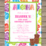 Hawaiian Birthday Invitation Template