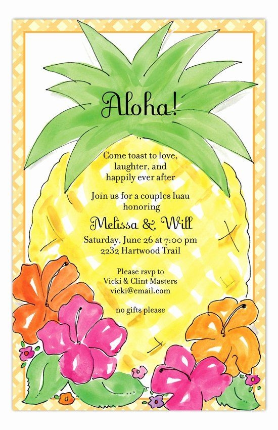 Hawaiian Invitation Template Social Media Template