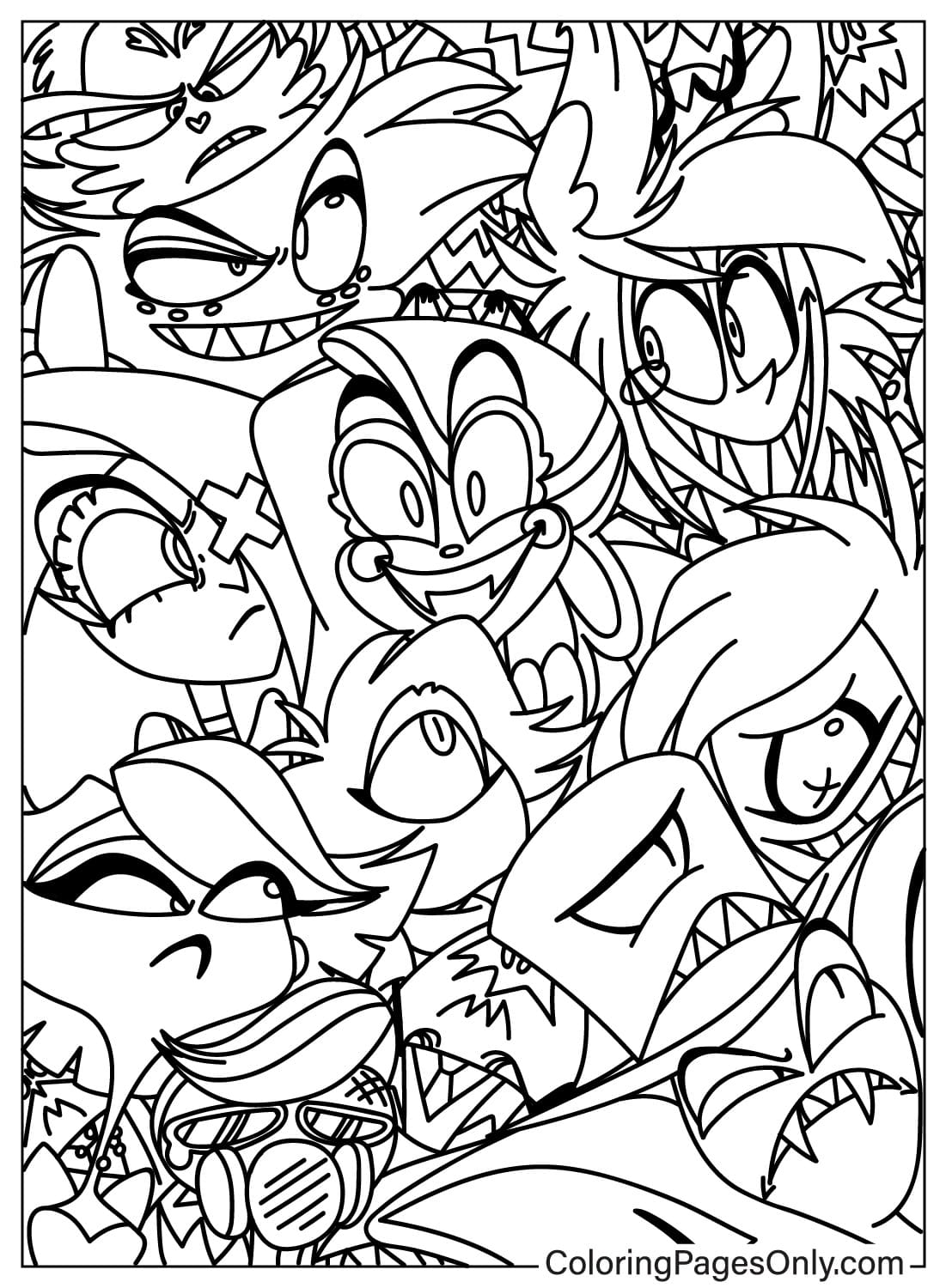 Hazbin Hotel Coloring Page Free Printable Coloring Pages