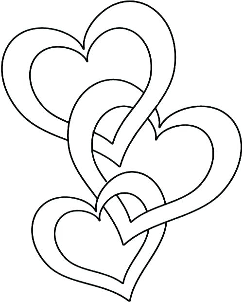 Heart Shape Coloring Pages At GetColorings Free Printable 
