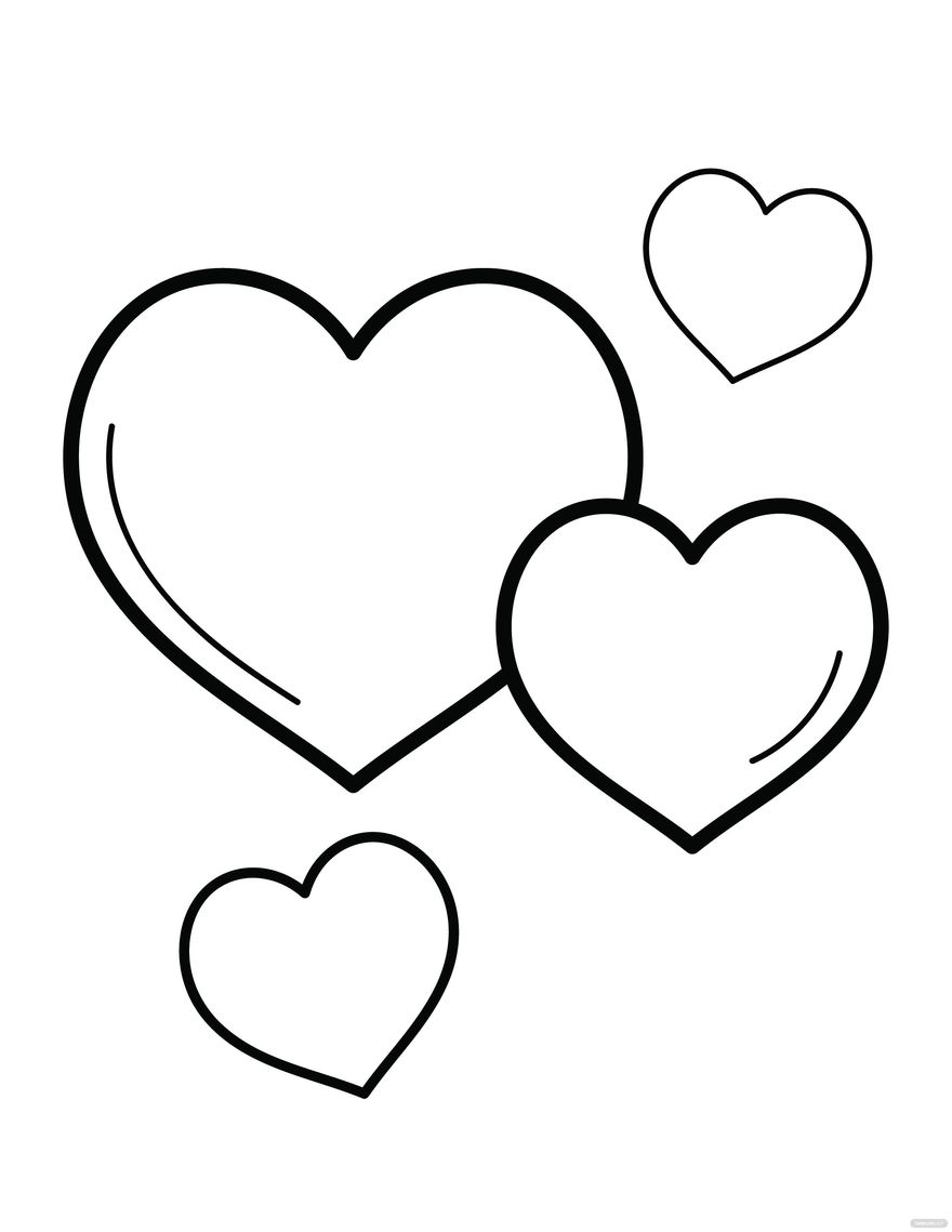 Heart Shape Coloring Pages Printable Coloring Pages