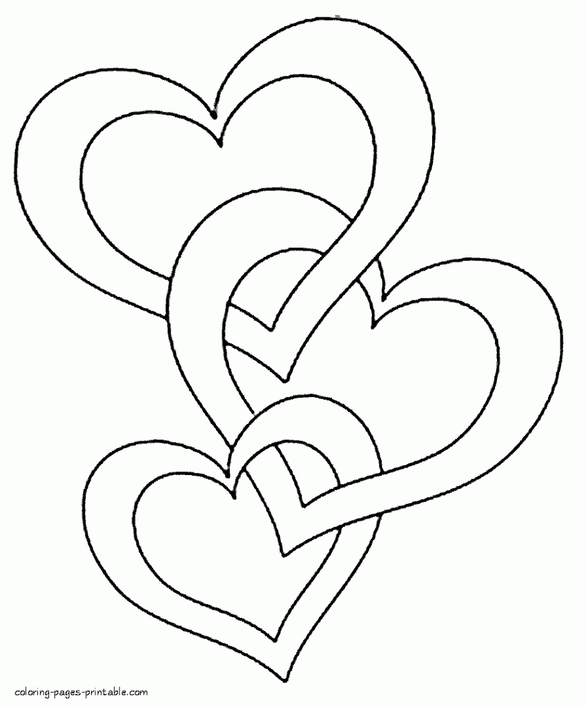 Hearts Coloring Pages To Print COLORING PAGES PRINTABLE COM