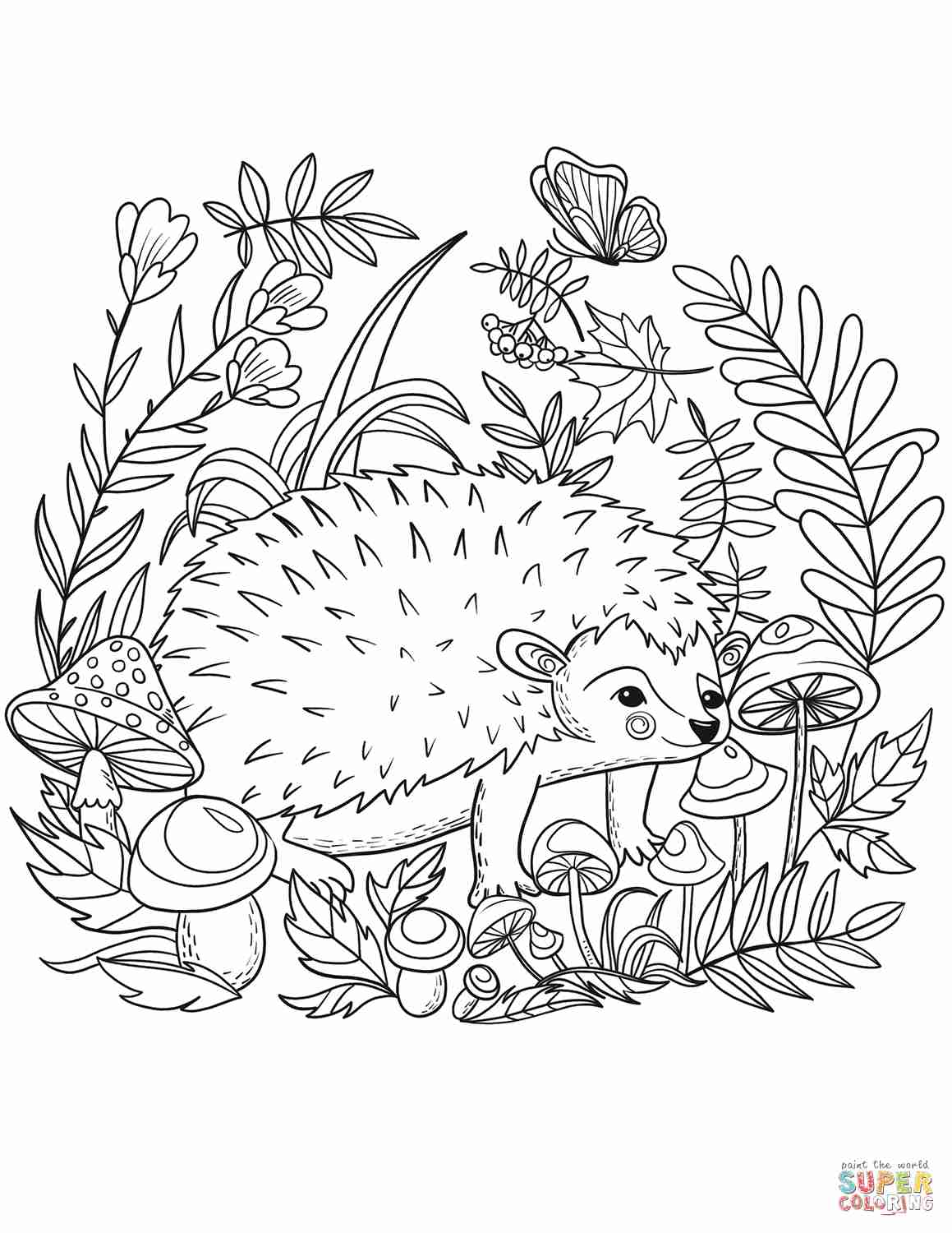 Hedgehog Coloring Pages Printable At GetColorings Free Printable 