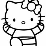 Hello Kitty Free Coloring Page