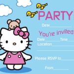 Hello Kitty Free Invitation Template
