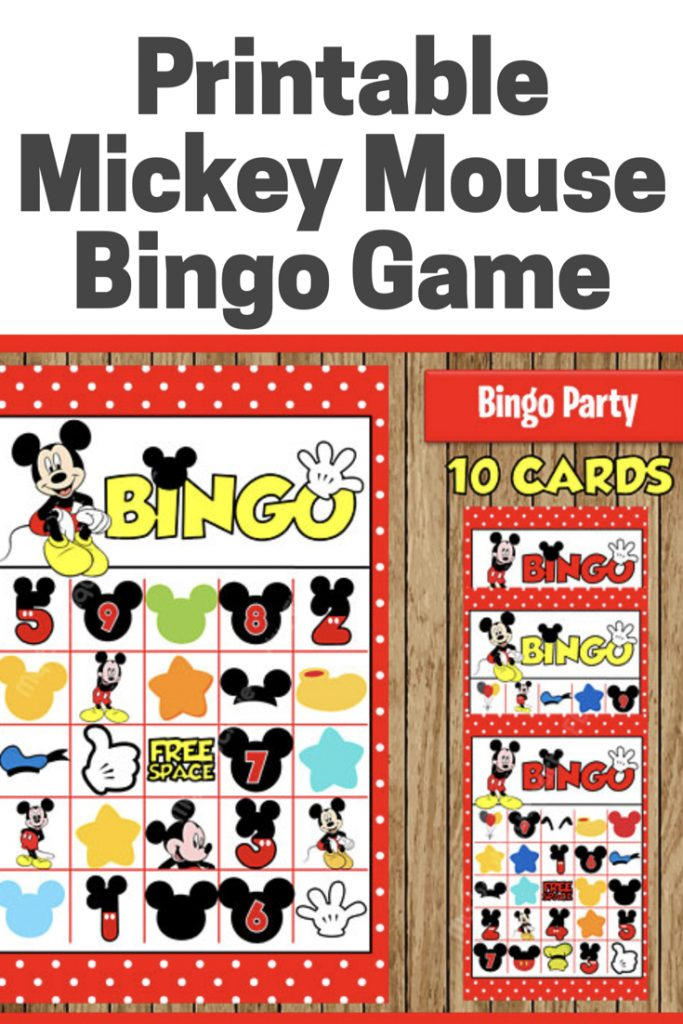 Here 39 s A Fun Bingo Game To Play At Your Mickey Mouse Party Printable 