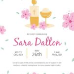 Holy Communion Invitation Design Template Vector Image 58 OFF