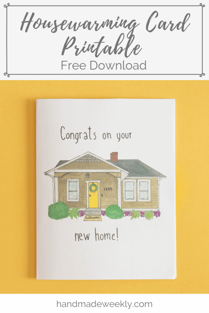 Housewarming Card Free Printable Greeting Card