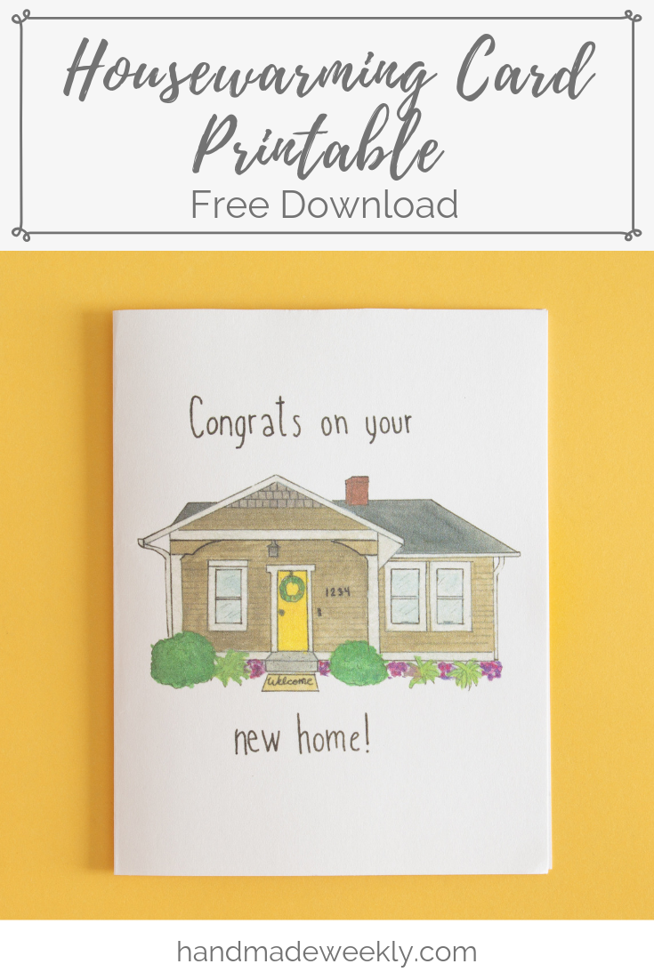Housewarming Card Free Printable Greeting Card