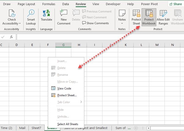 How To Delete A Sheet In Excel CustomGuide Worksheets Library