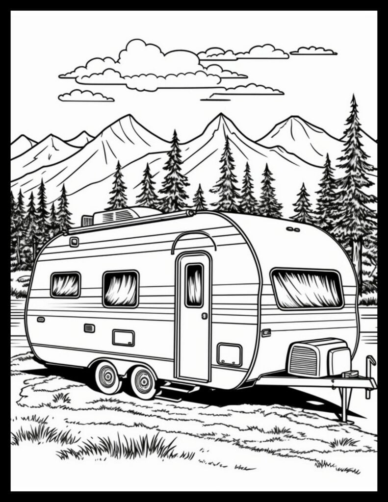 How To Use Camper Trailer Coloring Pages For Relaxation And Creativity 