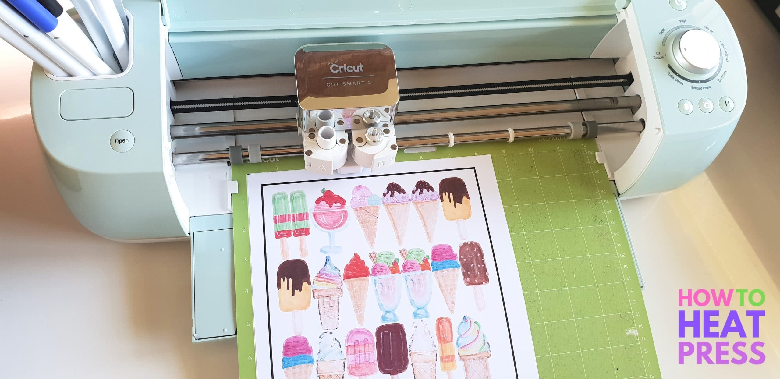 How To Use Cricut Print And Cut With Printable Vinyl DIY Stickers 