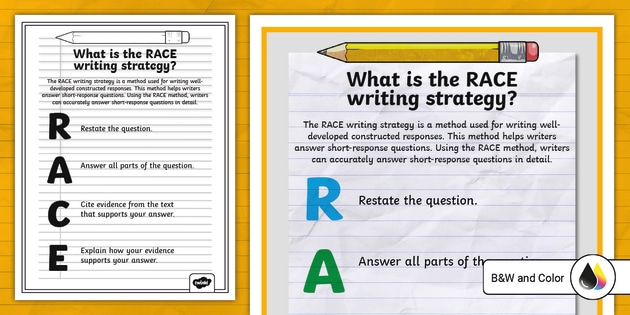 race strategy practice worksheets pdf