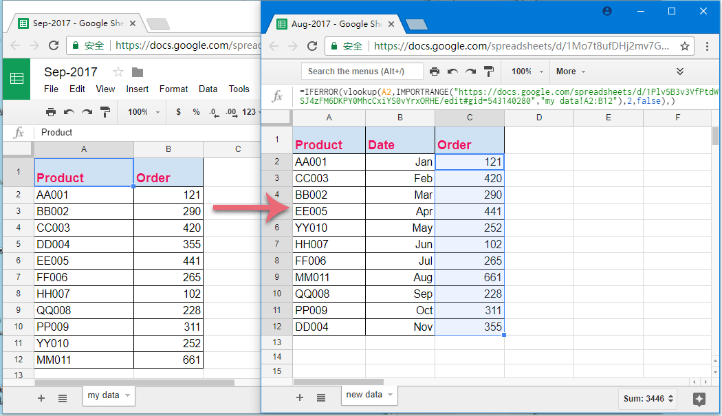 how to use vlookup from another worksheet in google sheets