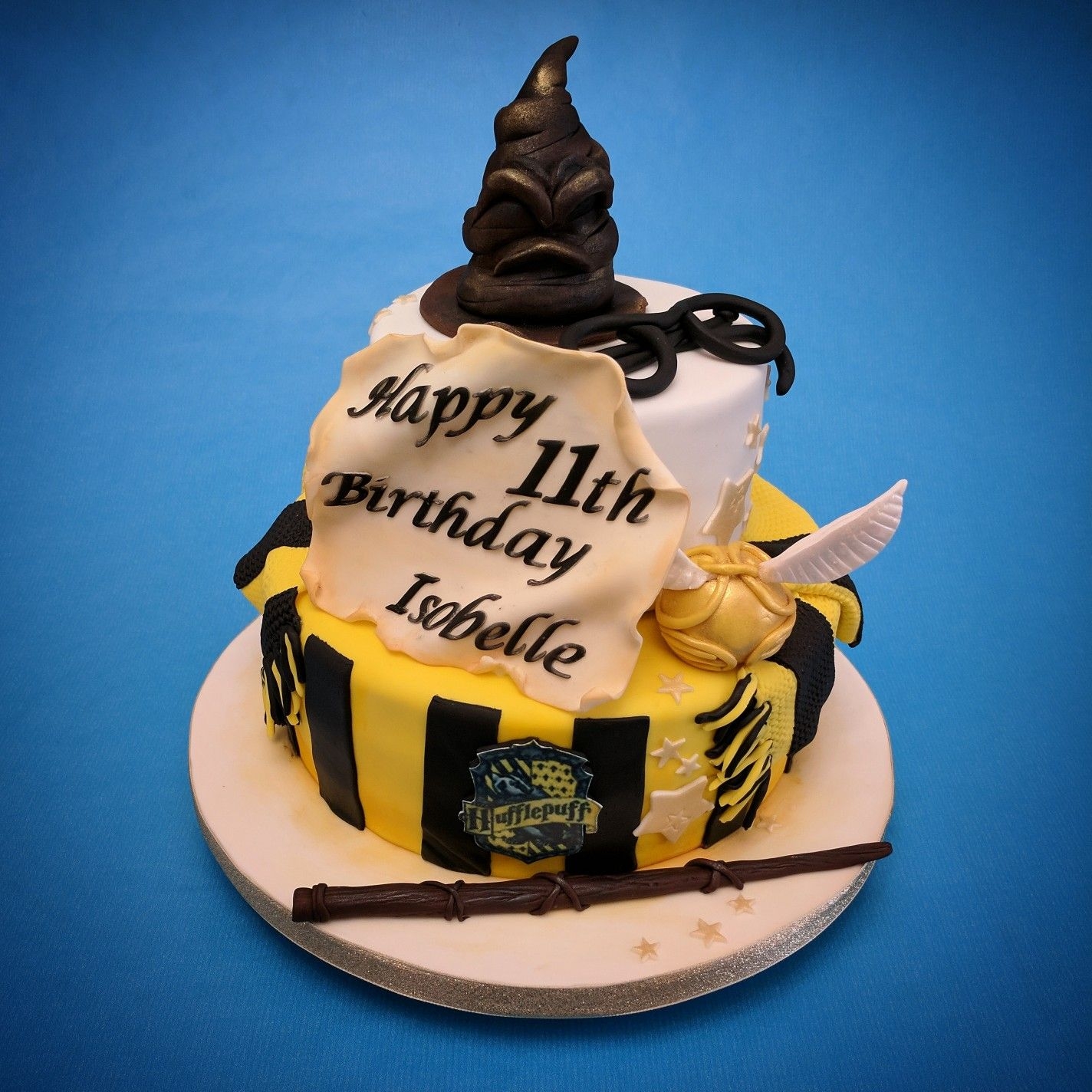 Hufflepuff Cake Ideas Birthday Card Message