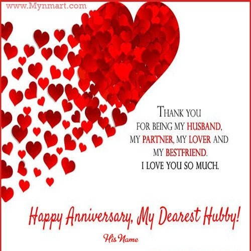 Husband Happy Anniversary Card Free Printable