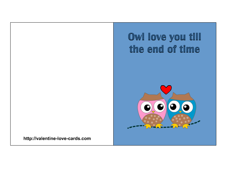 I Love You Printable Card