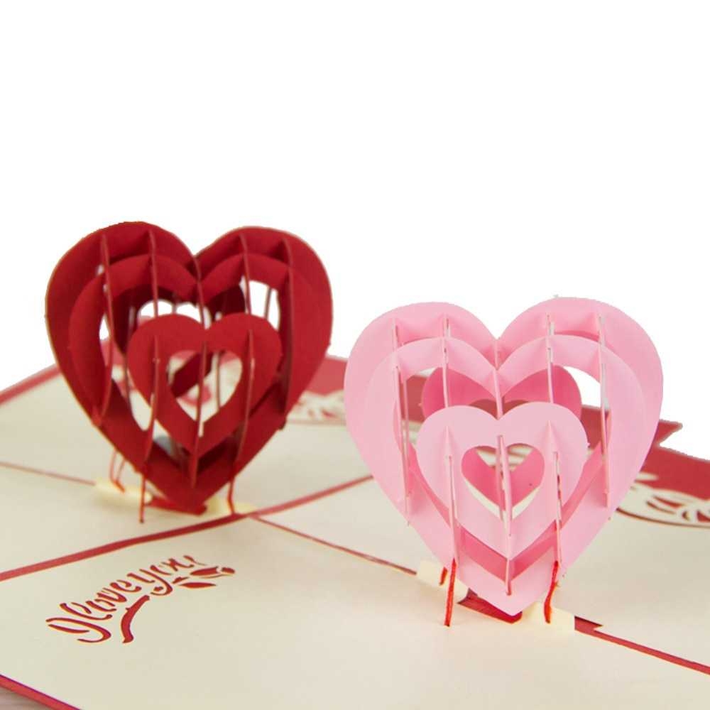I Love You quot Red Heart Design Handmade Creative Kirigami In I Love You 