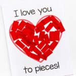 I Love You To Pieces Valentine 39 s Day Craft Activity Valentines Day