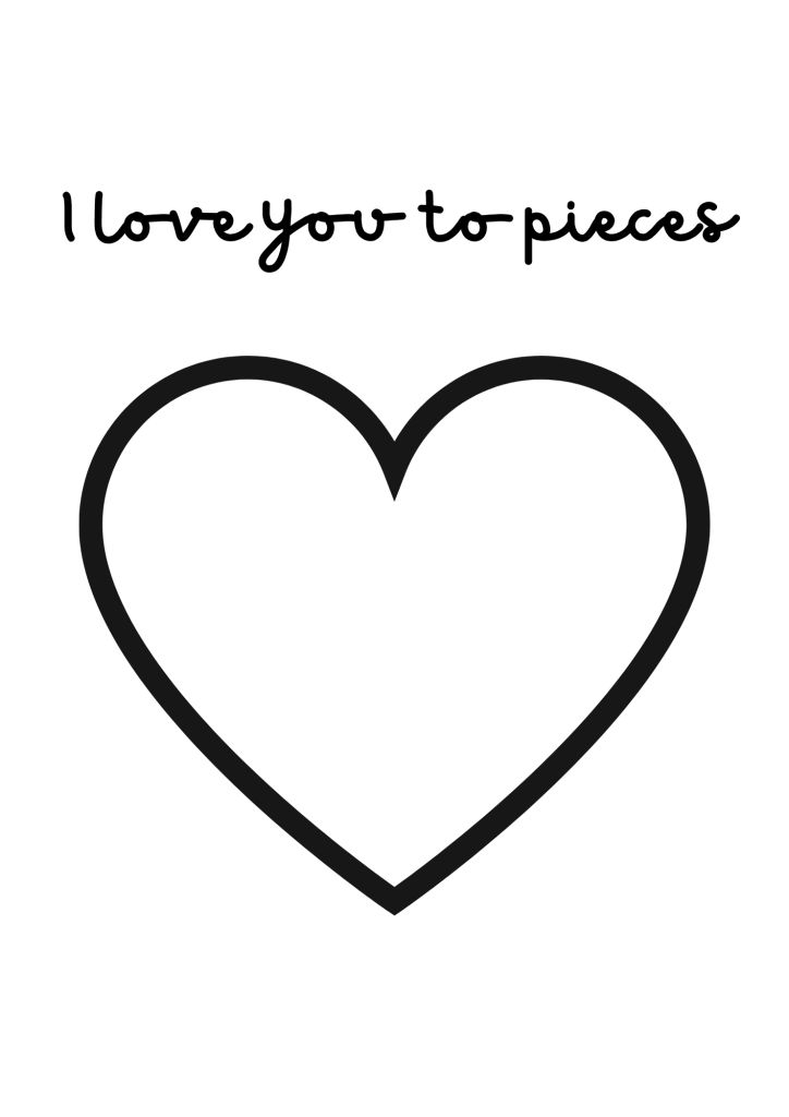 I Love You To Pieces Valentine 39 s Day Craft