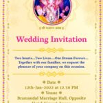 Indian Wedding Invitation Templates With Ganesh Free Infoupdate