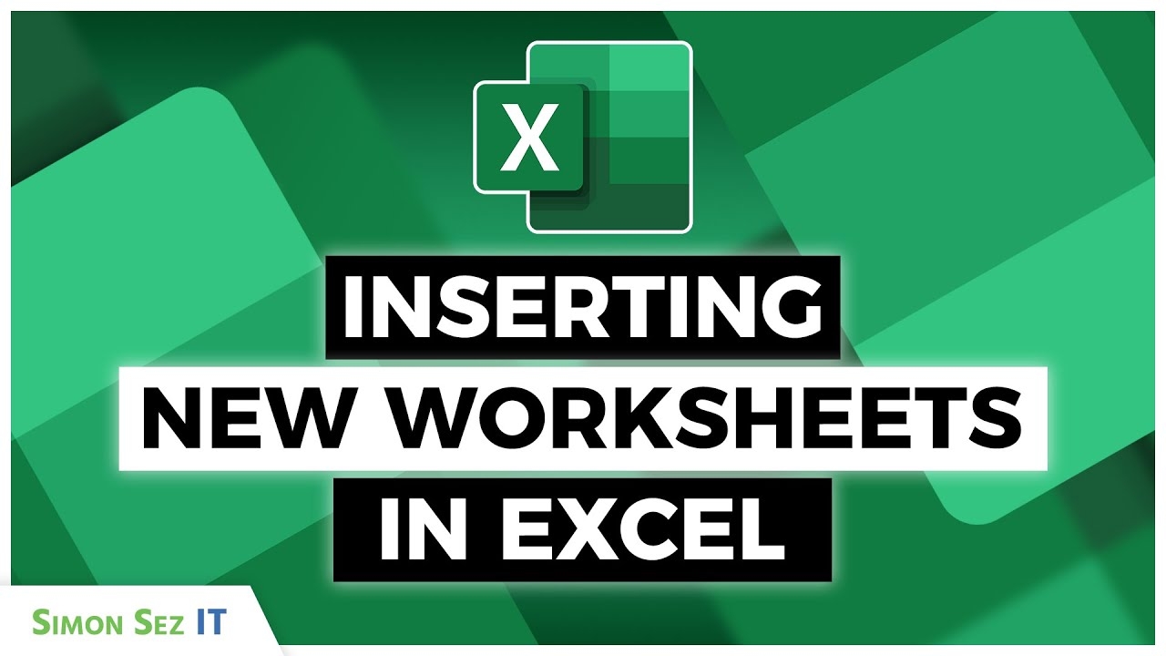 how to add a new worksheet in excel
