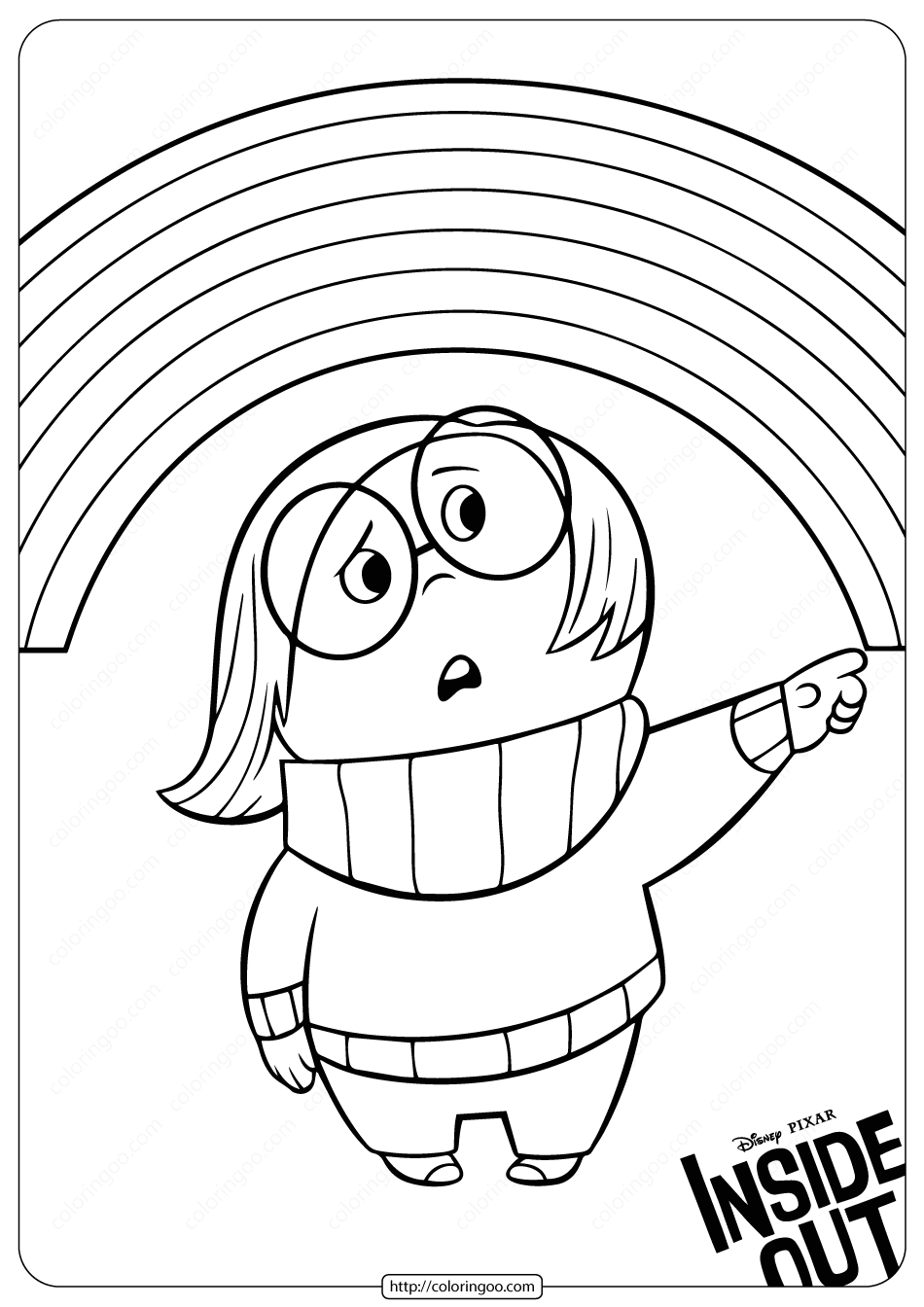 Inside Out Coloring Pages