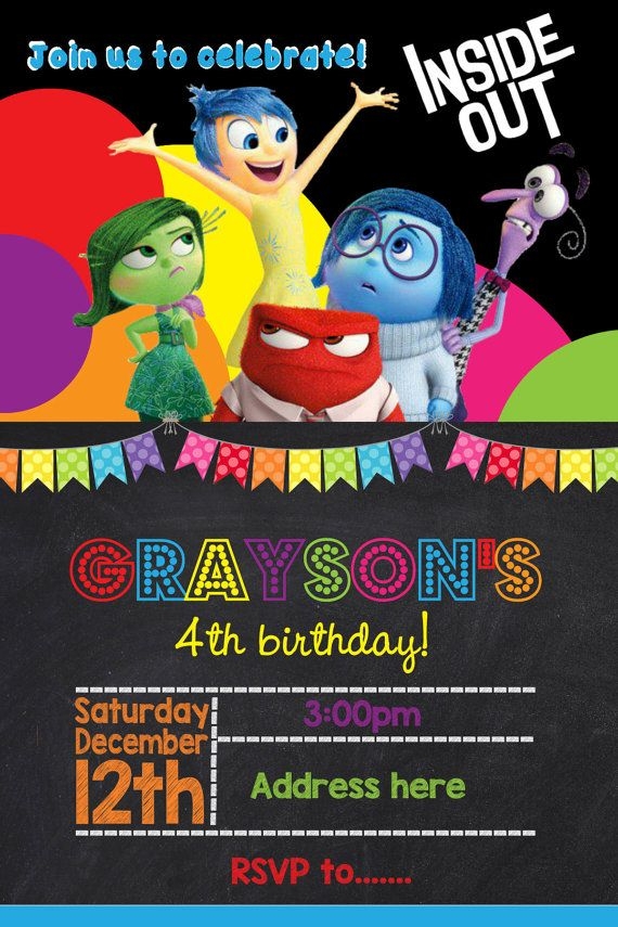 Inside Out Invitation Template Social Media Template