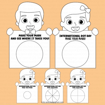 International Dot Day Activities Kids Craft Drawing Creative Printable